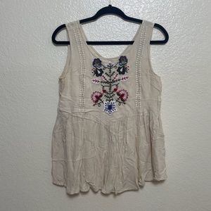 Babydoll Embroidered Boho Peasant Hipster Hippie Art Chic Glam Festival Blouse